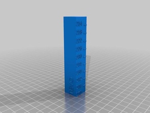 tevo tarántula de calibración la torre acero inoxidable boquilla La impresión en 3d las pruebas personalizado 3d print model - Mito3D