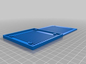 80 mm kasa havalandırma filtre mount ızgara 3d yazıcı parçaları fan monte edin toz filtresi 3d print model - Mito3D