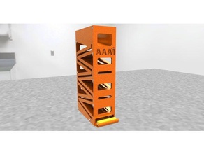 aaa kaynağı olarak, şarj edilebilir büyük miktarda pil Sebili organizasyon dispenser 3d print model - Mito3D