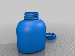 petit bouchon de la bouteille - a besoin d'aucun soutien les conteneurs personnalisé 3d print model - Mito3D