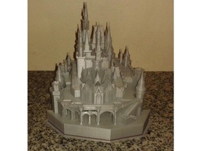 a disney castle edifícios e estruturas 3d print model - Mito3D