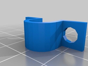 my customized universal cable pipe clamb diy 3d print model - Mito3D