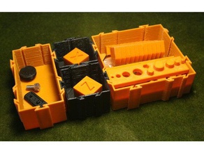 mini kutuları - modern stil kaplar 3d print model - Mito3D