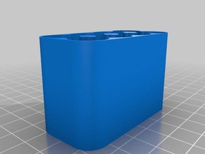 meine kundenspezifische Akku-case magnetische 8AA, befindet Boden Container kundengebundene 3d print model - Mito3D