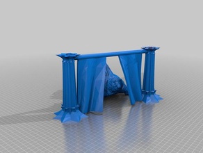 extra curtian lion sculptures 3d print model - Mito3D