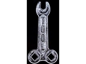 tool band wrench logo signs & logos music rock roll 3d print model - Mito3D