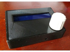 projeto de caixa encoder rotativo buraco 1602a lcd longruner mini nano atmega328 bmp180 montagem eletrônica 3d print model - Mito3D