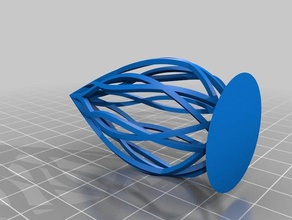 el huevo de la estructura La impresión en 3d enfriar vaso florero 3d print model - Mito3D