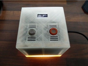 esp8266 sensör kutusunu ince toz sensörü dedektörü elektronik ekran görüntüleme sds011 3d print model - Mito3D