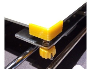 anet a8 viveiro de vidro canto titular m3 porca localização Impressora 3d peças 3d print model - Mito3D