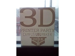 3d printer party 2018 - litografia printing 3d print model - Mito3D