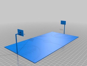 quadra de basquete A impressão 3d 3d print model - Mito3D