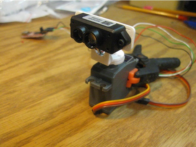 benewake mini mikro lidar servo mount Robotik monte edin 3D print model - Mito3D