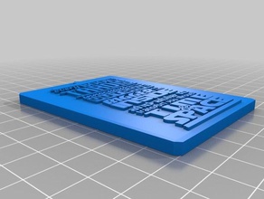 les livres de la plaque signes et logos film devis guillemets 3d print model - Mito3D