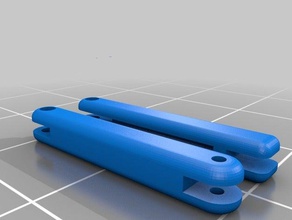 scp balisong props mariposa cuchillo el mobile task force 3d print model - Mito3D