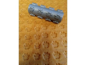 biscotto cane rullo - paw print design cucina & sala da pranzo ossequi del la stampa zampa 3d print model - Mito3D