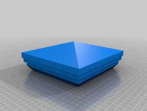 trex-compatibile 6 pollici fine post cap parti di ricambio 3d print model - Mito3D