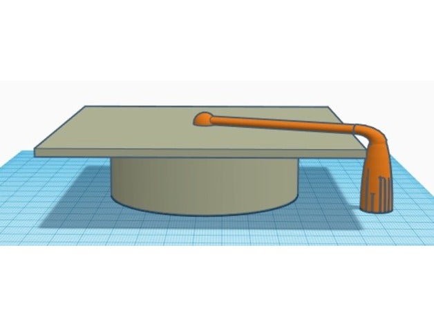 la graduación de tapa borla parte 3D print model - Mito3D