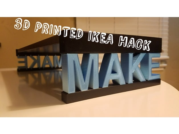 ikea make shelf stand office hack organization support 3D print model - Mito3D