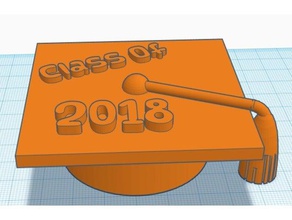class 2018 graduation cap party 3d print model - Mito3D