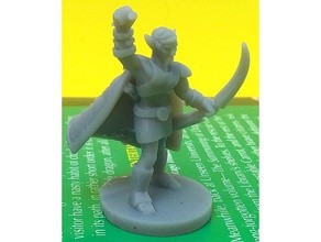 high elf druid toy & game accessories 28mm dungeons dragons miniature miniatures 3d print model - Mito3D