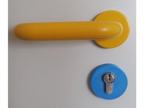 escutcheon schlossblende household supplies circle lock rosette rund schlossrosette 3d print model - Mito3D
