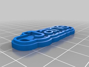 jane llaveros personalizado 3d print model - Mito3D