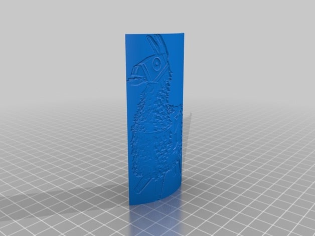 loot llama lithophane 2d art fortnite battle royal 3D print model - Mito3D