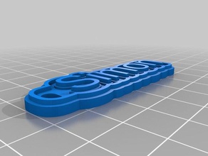 simon Schlüsselanhänger kundengebundene 3d print model - Mito3D