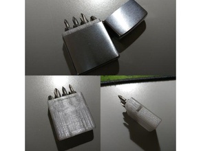 laura kampf's zippo bit safe edc - subtly tweaked tool holders & boxes 3d print model - Mito3D