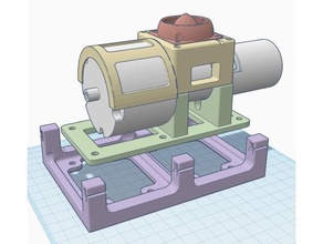 berd bomba de aire montaje remix 'berd flotan monte' Impresora 3d las piezas Parte refrigeración berd-aire delta impresora 3d print model - Mito3D