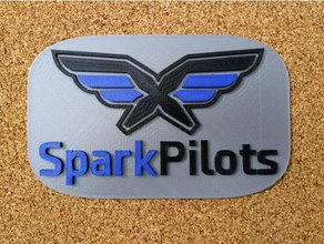 sparkpilots logo sanat dji In kıvılcım tinkercad 3d print model - Mito3D