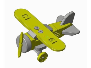 toy airplane toys & games kids toddler 3d print model - Mito3D