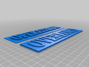 operazione overlord segno segni e loghi 3d print model - Mito3D