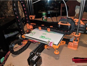tevo tarantula loop-under drag chain 3d printer parts cable holder management dragchain 3d print model - Mito3D
