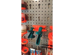 clamp holder Metrische pegboards - Organisation pegboard peg-board 3d print model - Mito3D
