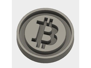 bitcoin pièces et badges pièce de monnaie les 3d print model - Mito3D