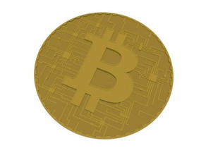 bitcoin numérique de pointe pièces et badges 3d print model - Mito3D