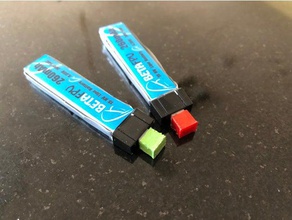 jst-ph 20 cap hobby battery caps drone lipo holder tiny whoop 3d print model - Mito3D