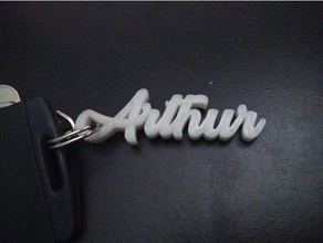 arthur porte-anahtarları - Anahtarlık 3d print model - Mito3D