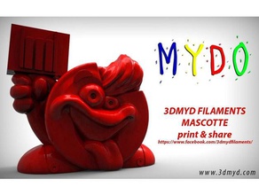 mydo yaratıklar 3dmyd filamentler büstü çizgi film filamenti 3d insan stampante 3d print model - Mito3D