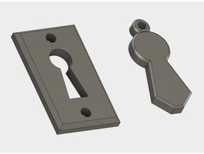 Schlüsselloch draught excluder-Abdeckung diy 3d print model - Mito3D