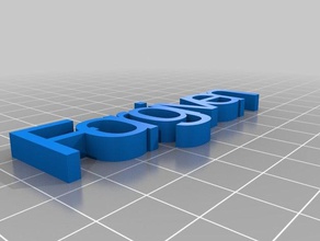 perdonado texto personalizado 3d print model - Mito3D