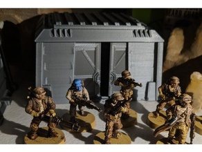 star wars légion terrain - imperial bunkers jouets & jeux de la starwars wargame modèle wargaming 3d print model - Mito3D