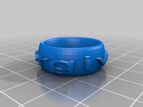 pardonné anneau de la mode personnalisé 3d print model - Mito3D