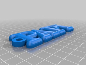 papi clave de la cadena organización personalizado 3d print model - Mito3D