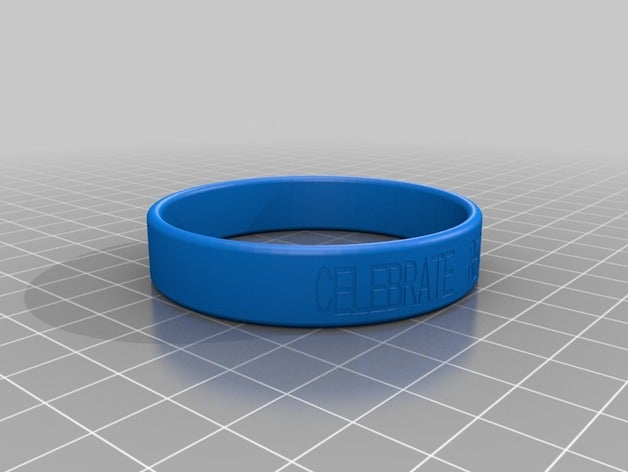 celebrate recovery 2 bracelets customized 3D print model - Mito3D