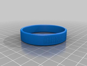 pour fêter le rétablissement 2 les bracelets personnalisé 3d print model - Mito3D
