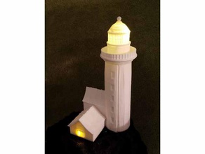 solar-Leuchtturm Dekor Dekoration - Elektronik Garten Haus Licht Leuchtturm solar 3d print model - Mito3D