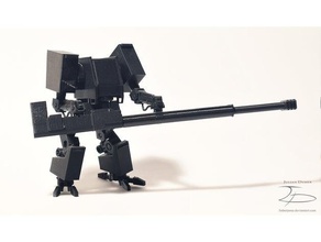 talos - 3d printable snap-together kit model robots fdm mech military pegs posable robot 3d print model - Mito3D